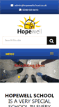 Mobile Screenshot of hopewellschool.co.uk